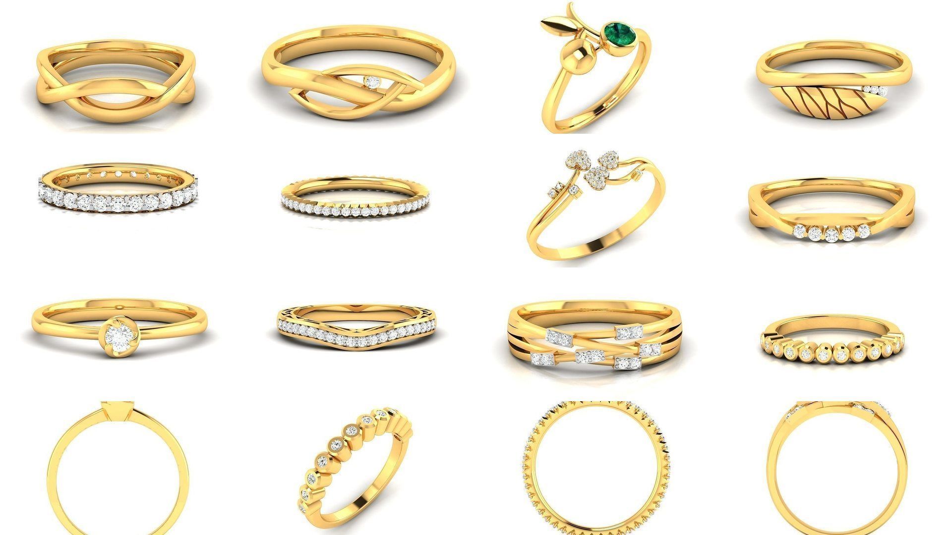 76 Light wt Bands Rings 3dm stl redders details 3D Model Collection_7