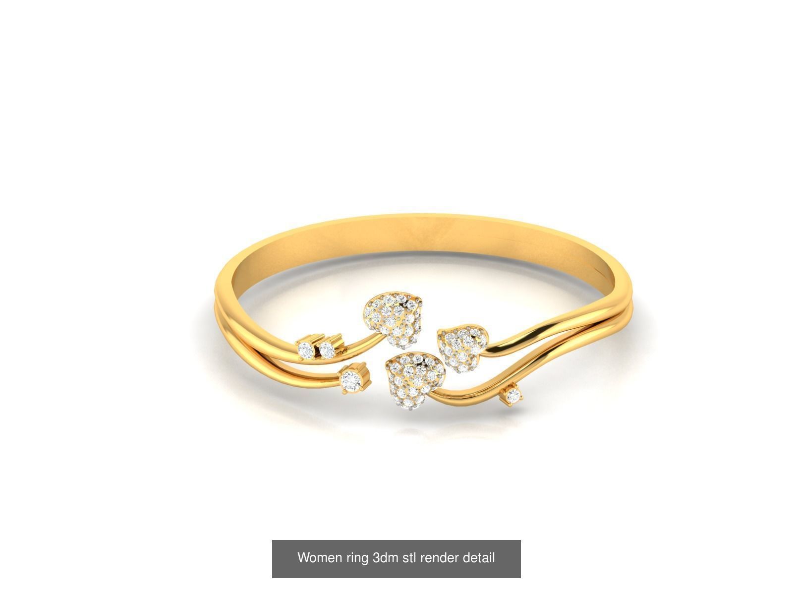 76 Light wt Bands Rings 3dm stl redders details 3D Model Collection_48