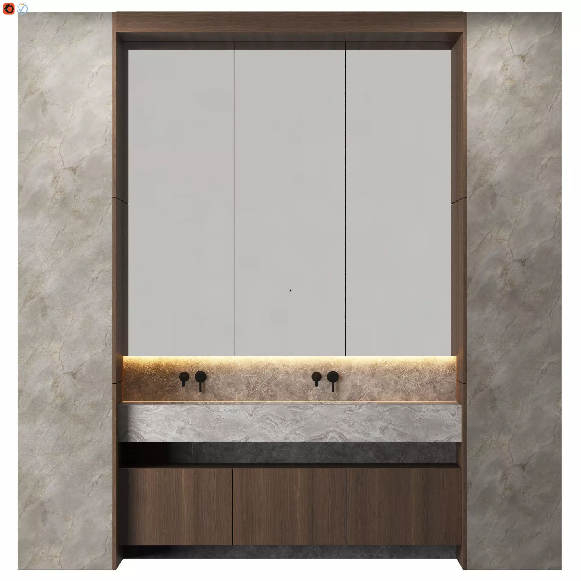 Random Inspiration 413 Bathroom 3D model
