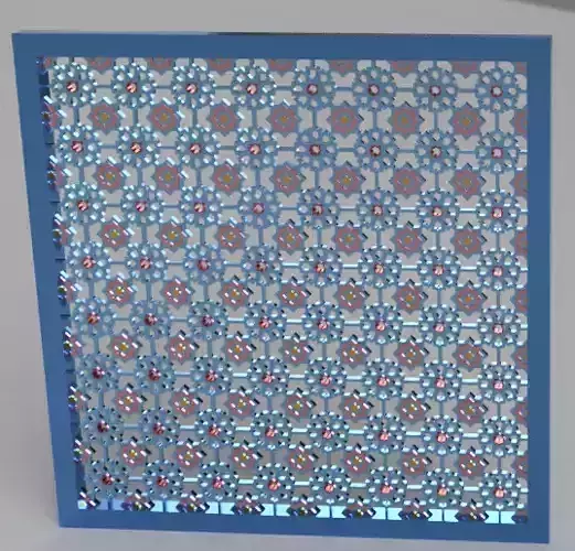 Panel 9 laser cut pattern