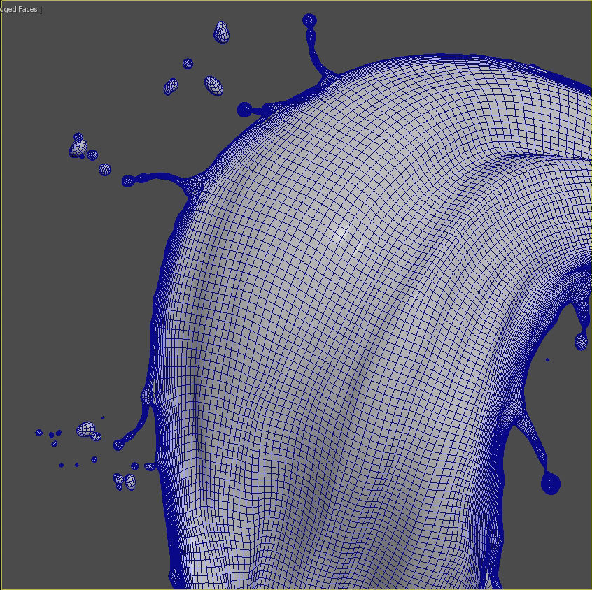 Milk or white liquid splash 3D model_5