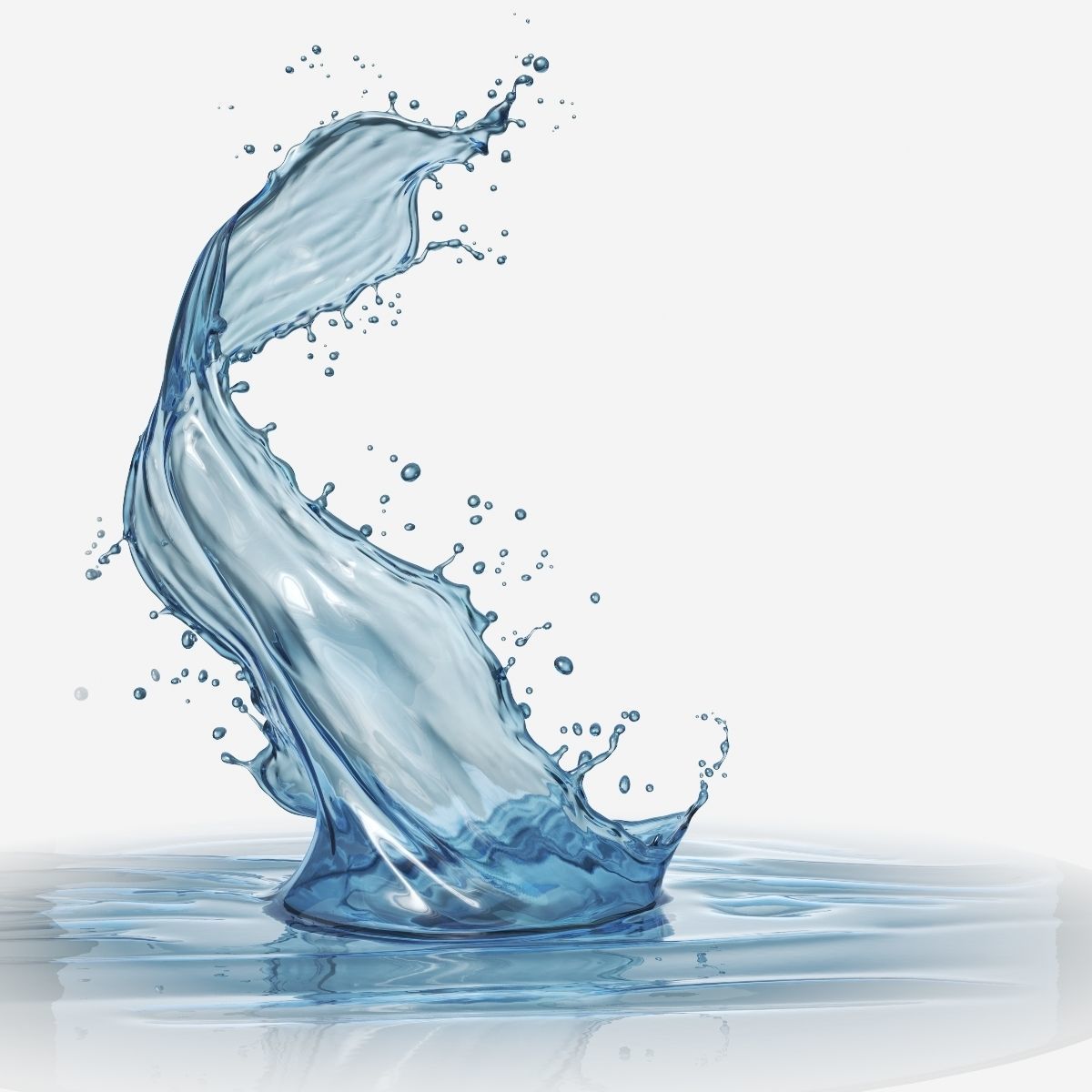Water Liquid splash 3D model_2