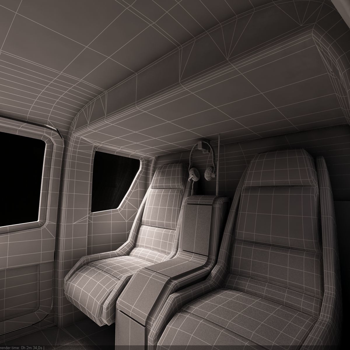 Eurocopter EC 135 Black Helicopter 3D model_21