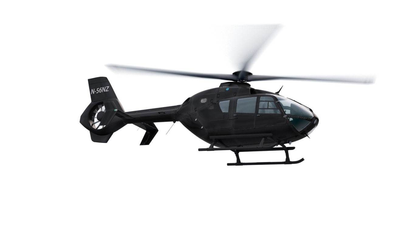 Eurocopter EC 135 Black Helicopter 3D model_10