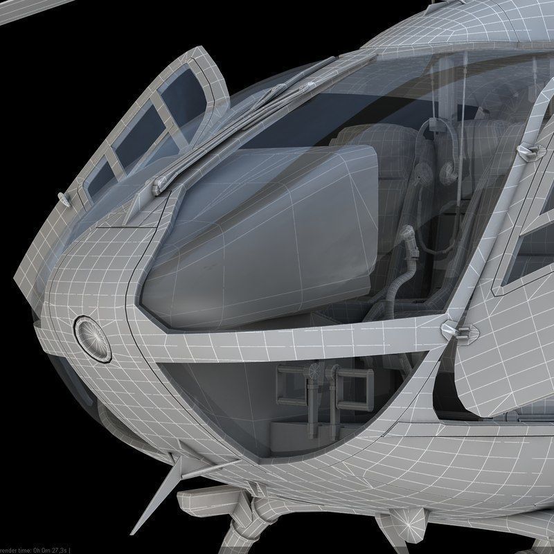 Eurocopter EC 135 Emergency Helicopter 3D model_20