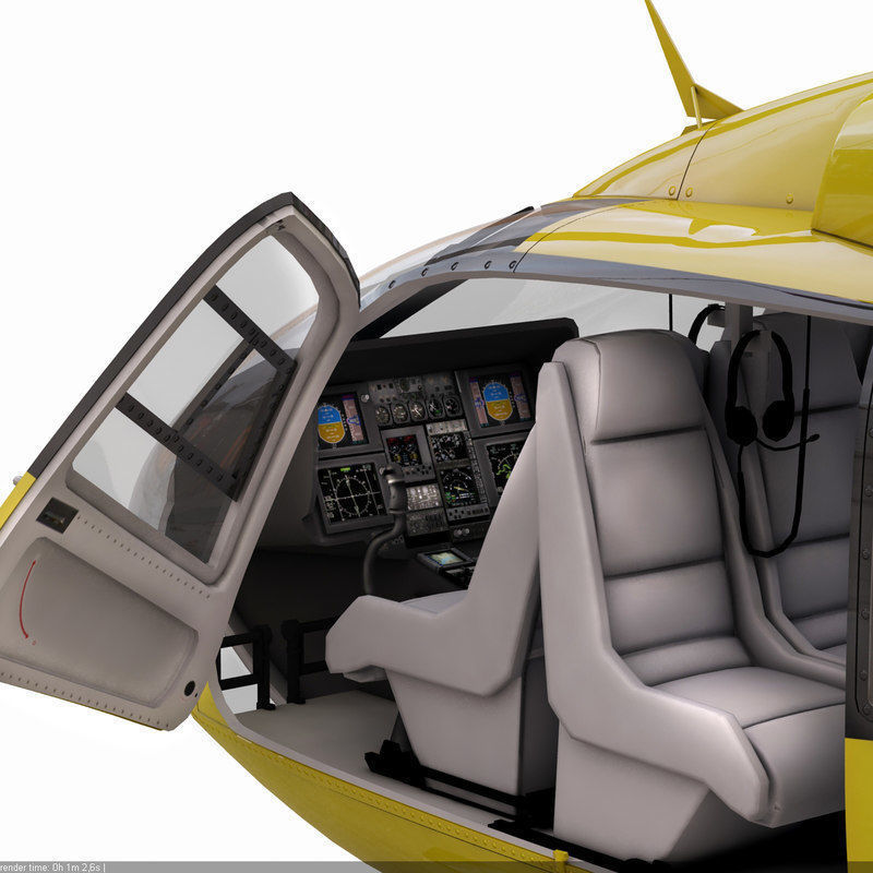 Eurocopter EC 135 Emergency Helicopter 3D model_12