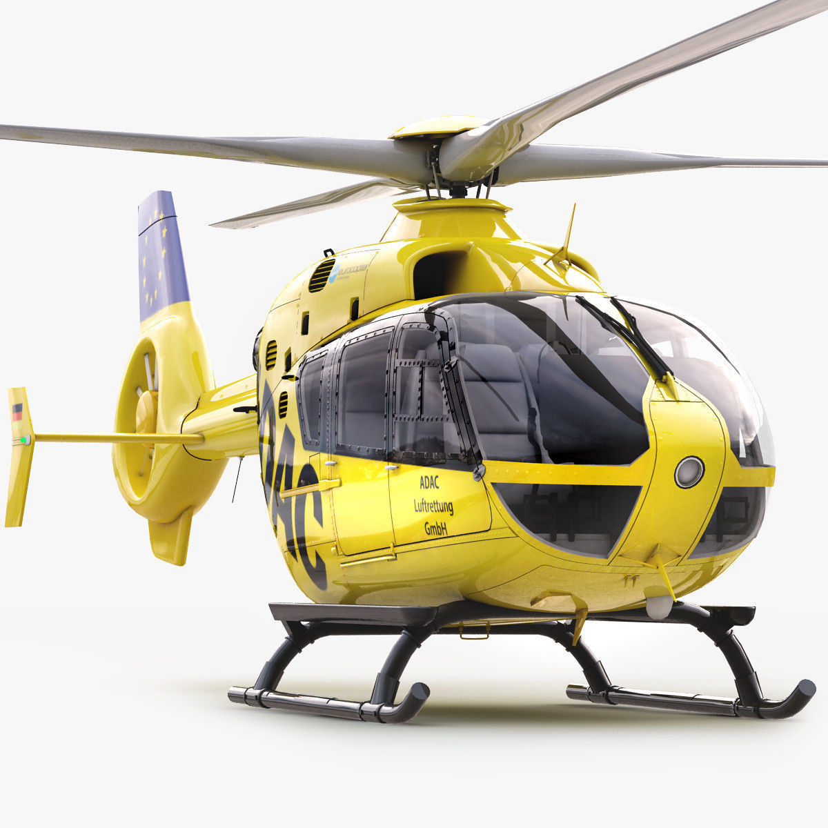 Eurocopter EC 135 Emergency Helicopter 3D model_5