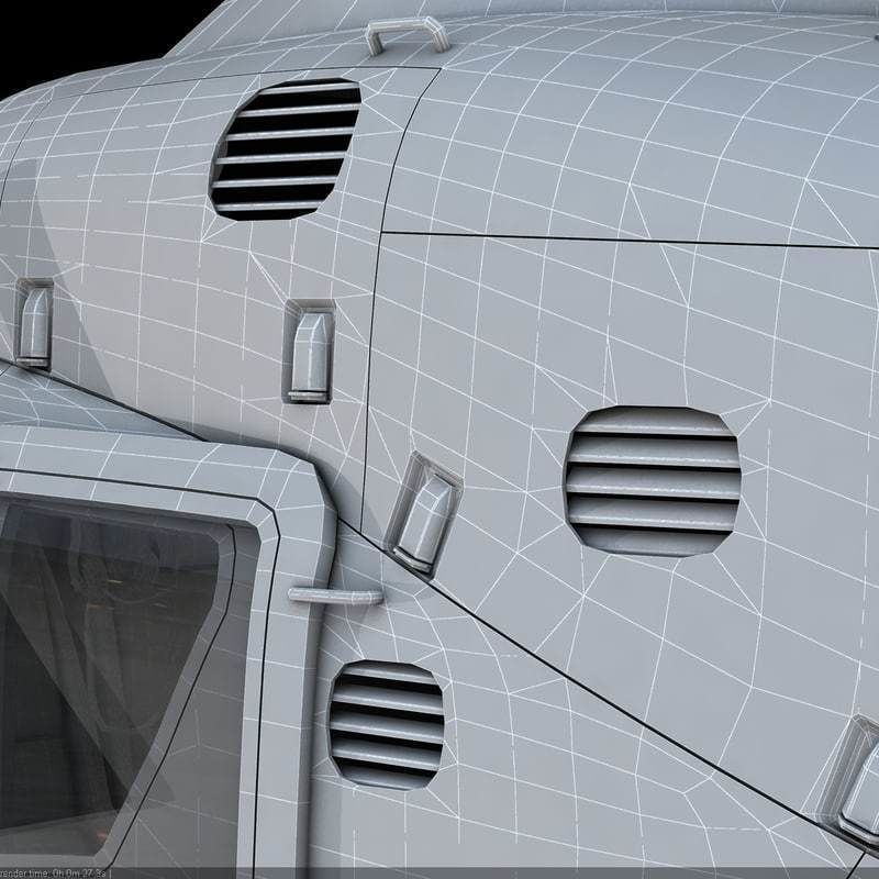 Eurocopter EC 135 Emergency Helicopter 3D model_18