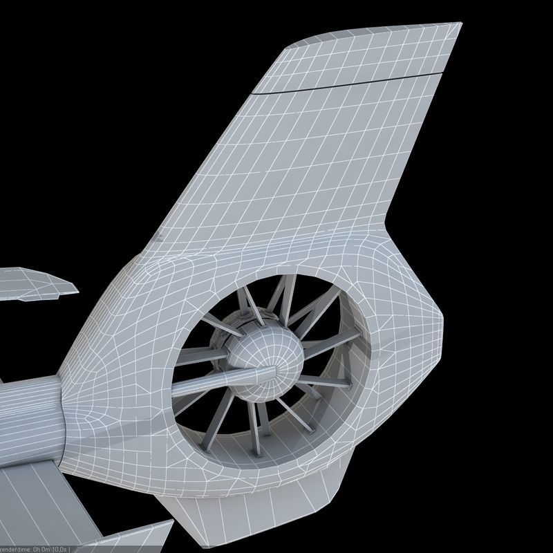 Eurocopter EC 135 Emergency Helicopter 3D model_16