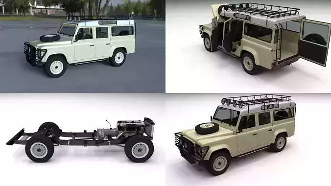 Land Rover Defender 110 Station Wagon HDRI