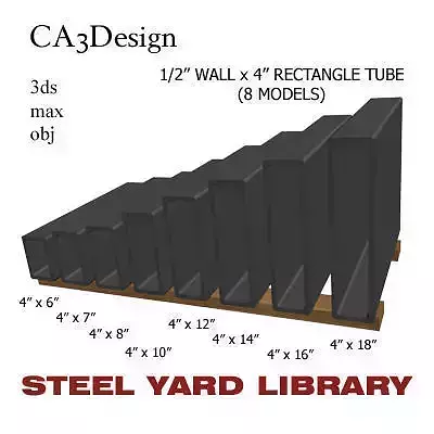 1 2in Wall x4in Rectangle Tube