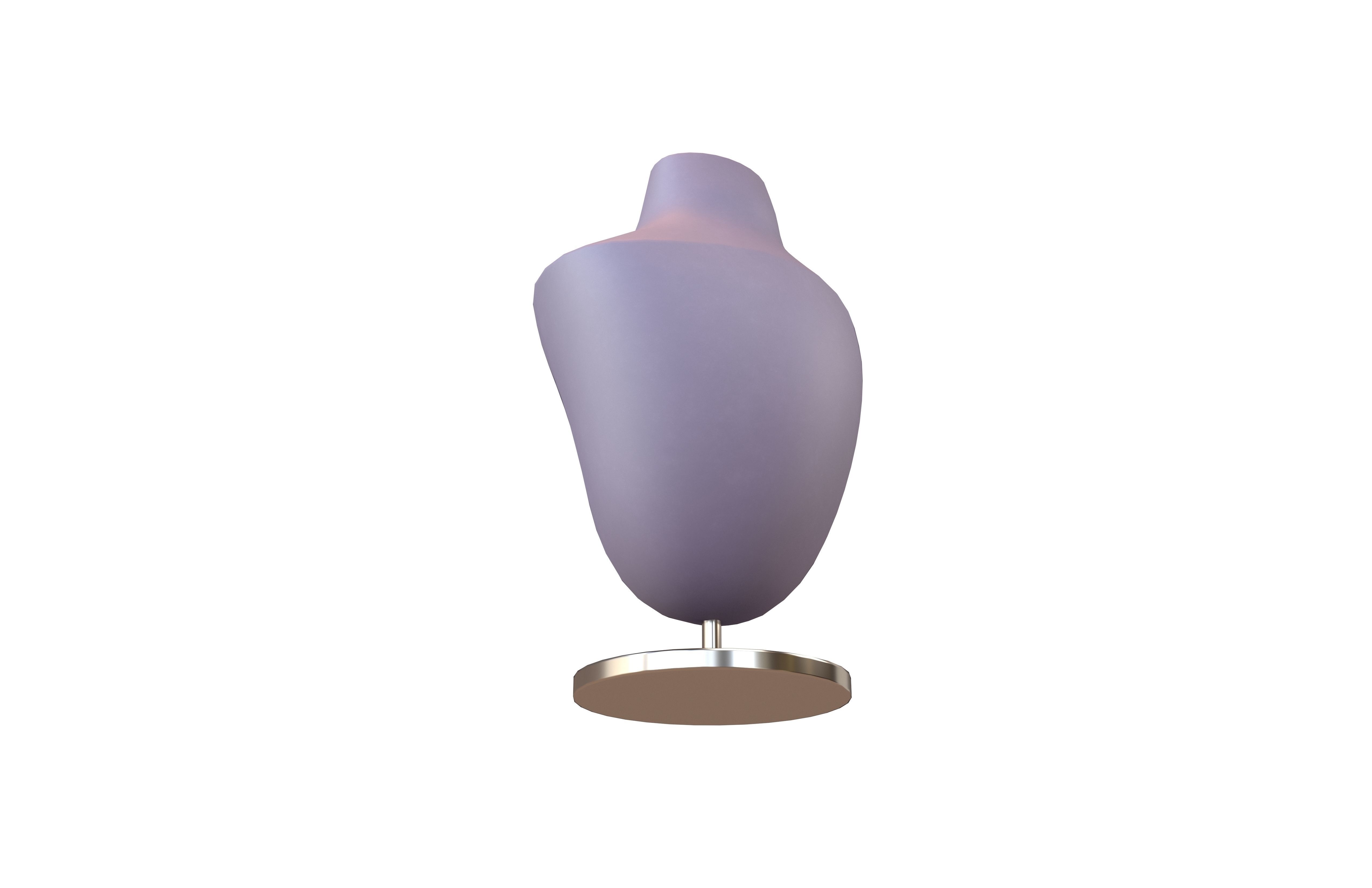 Necklace Display Stand v1 002 Low-poly 3D model_1
