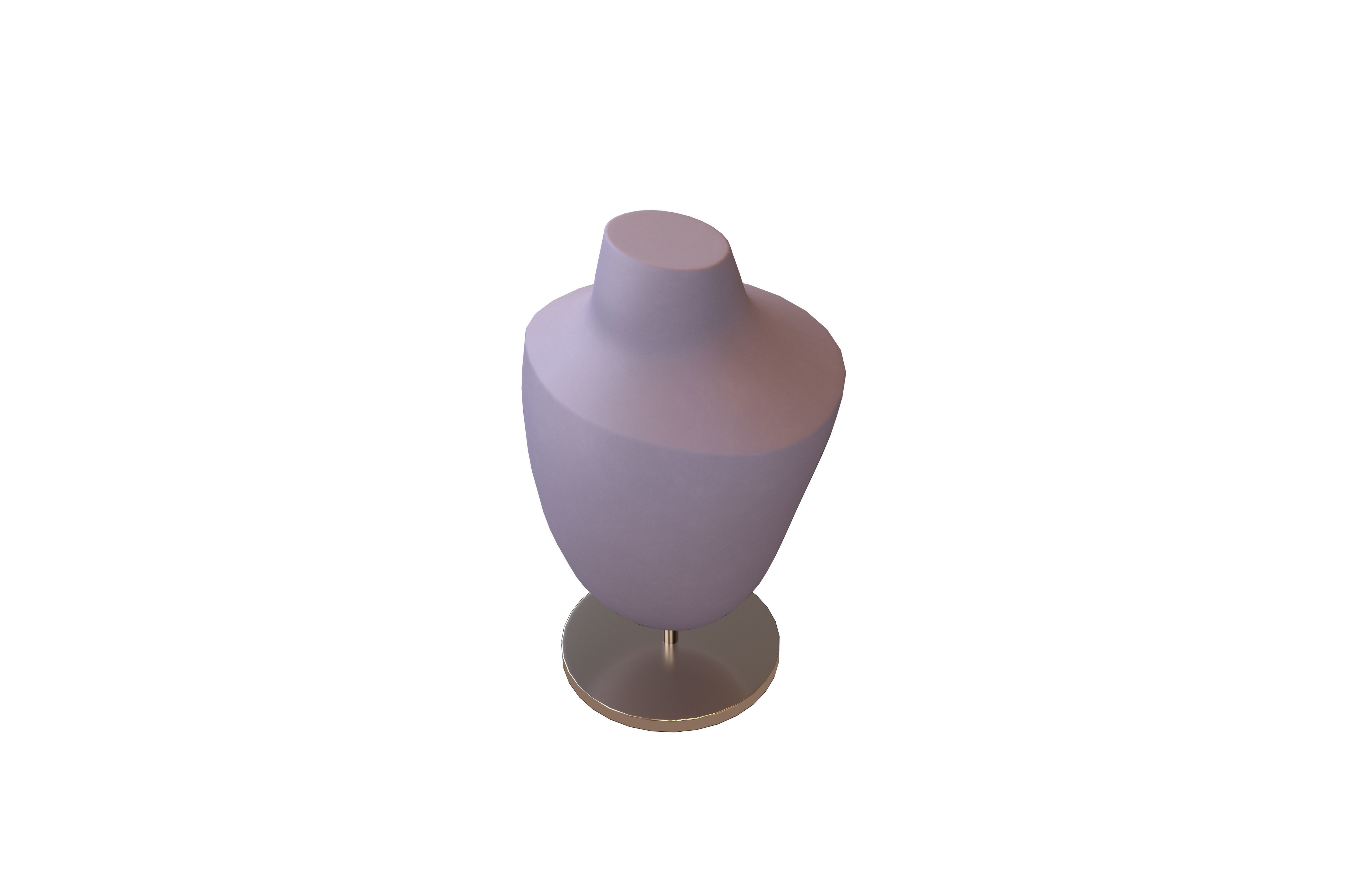 Necklace Display Stand v1 002 Low-poly 3D model_3