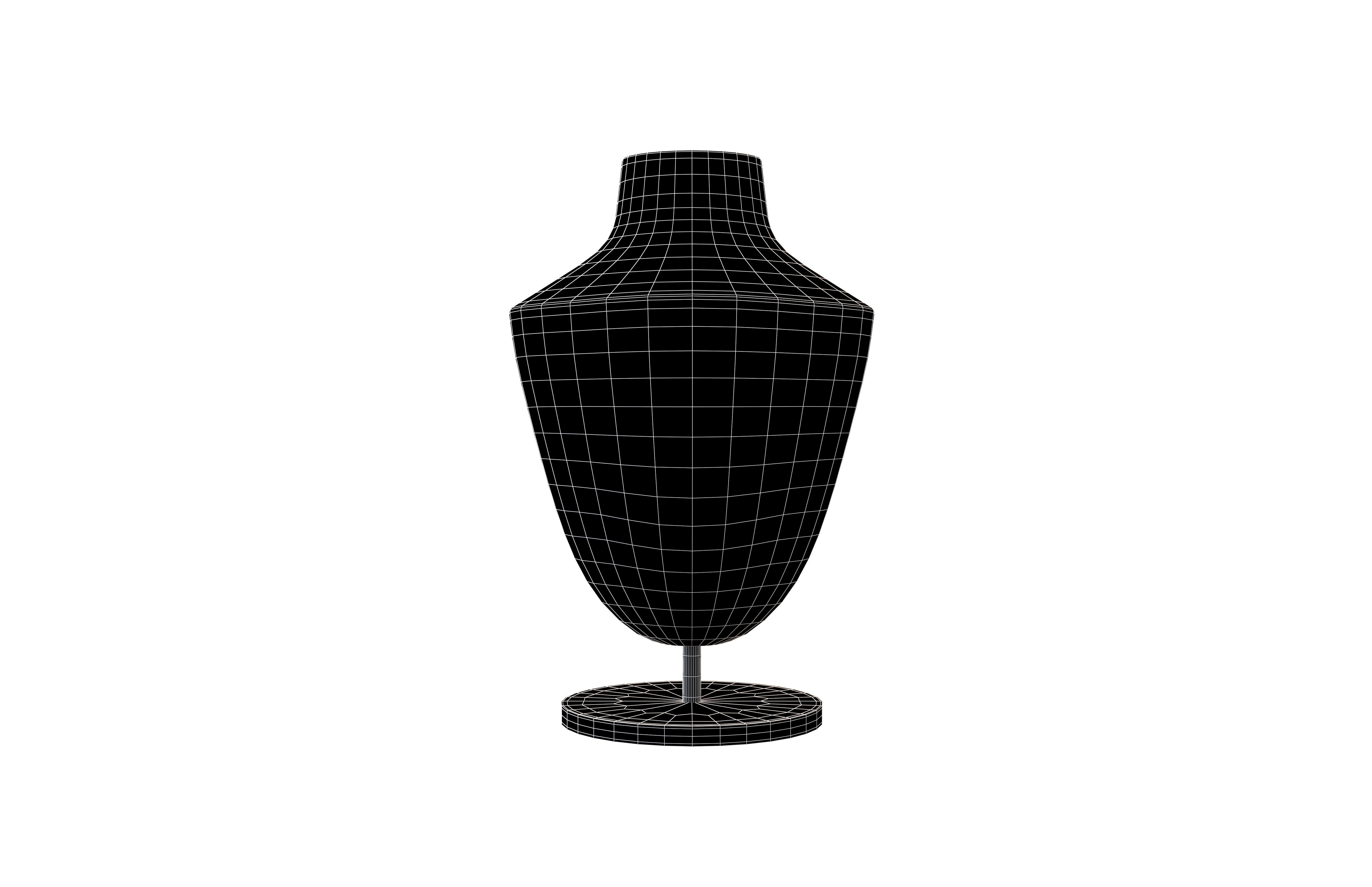 Necklace Display Stand v1 002 Low-poly 3D model_8
