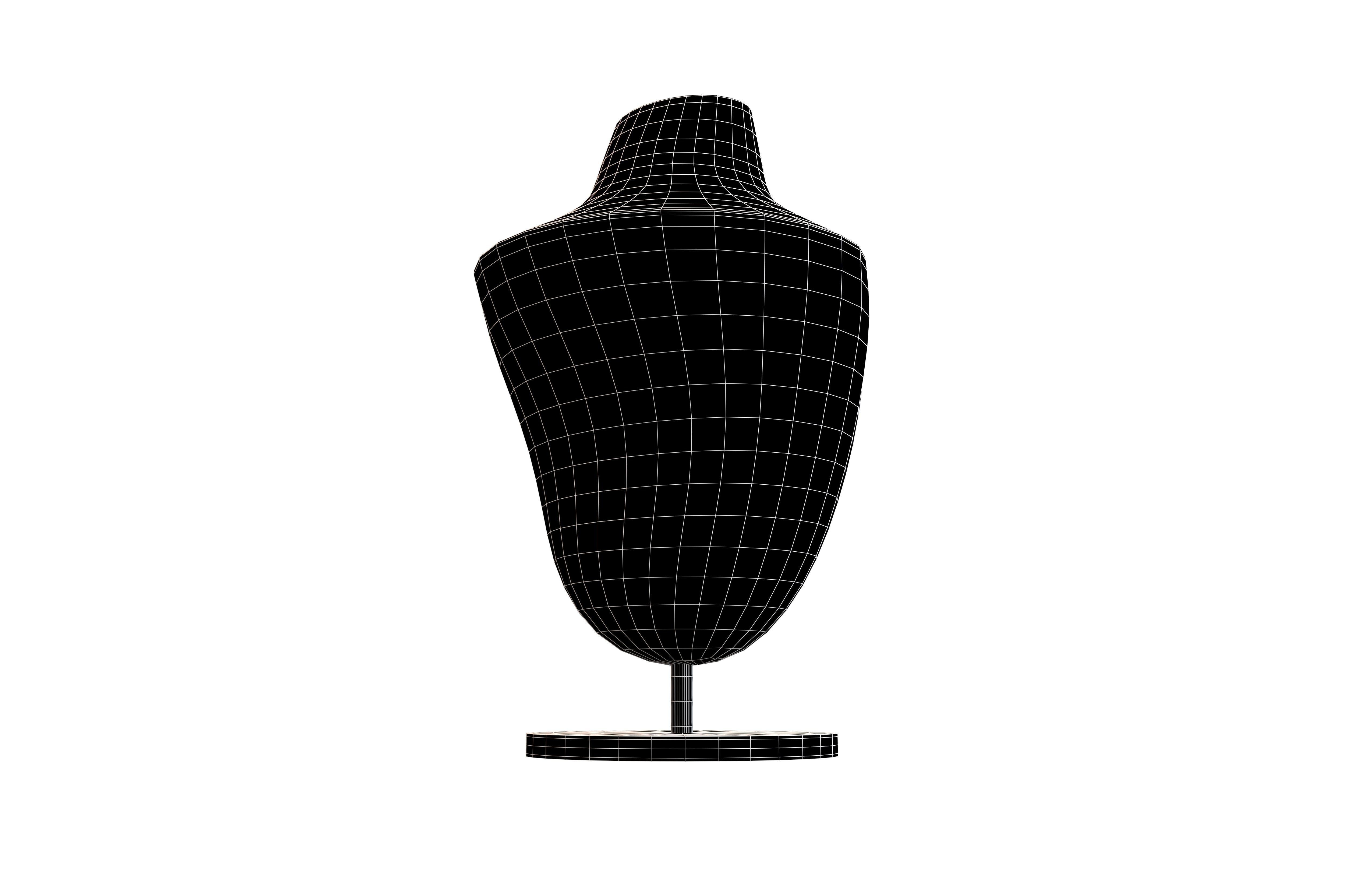 Necklace Display Stand v1 002 Low-poly 3D model_9