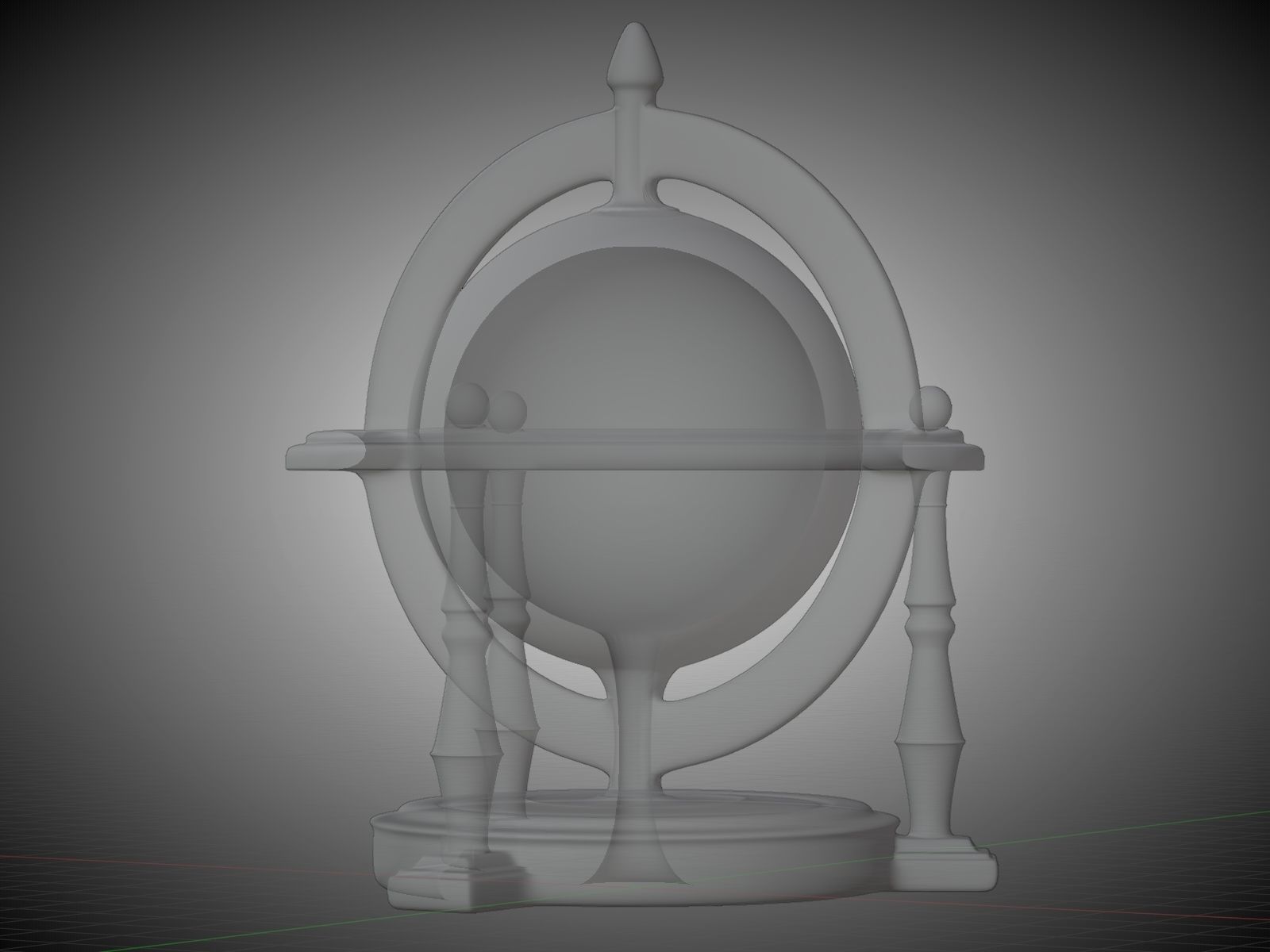 Textured Antique Globe - Color 3D printing 3D print model_7