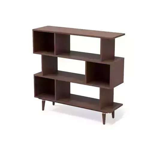 Aikens Wooden Bookcase Walnut finish
