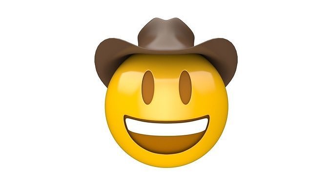 Apple Cowboy Hat Face 3D model