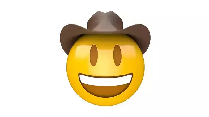 Apple Cowboy Hat Face
