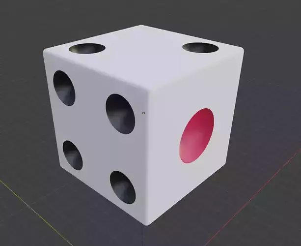 White Dice 3D model