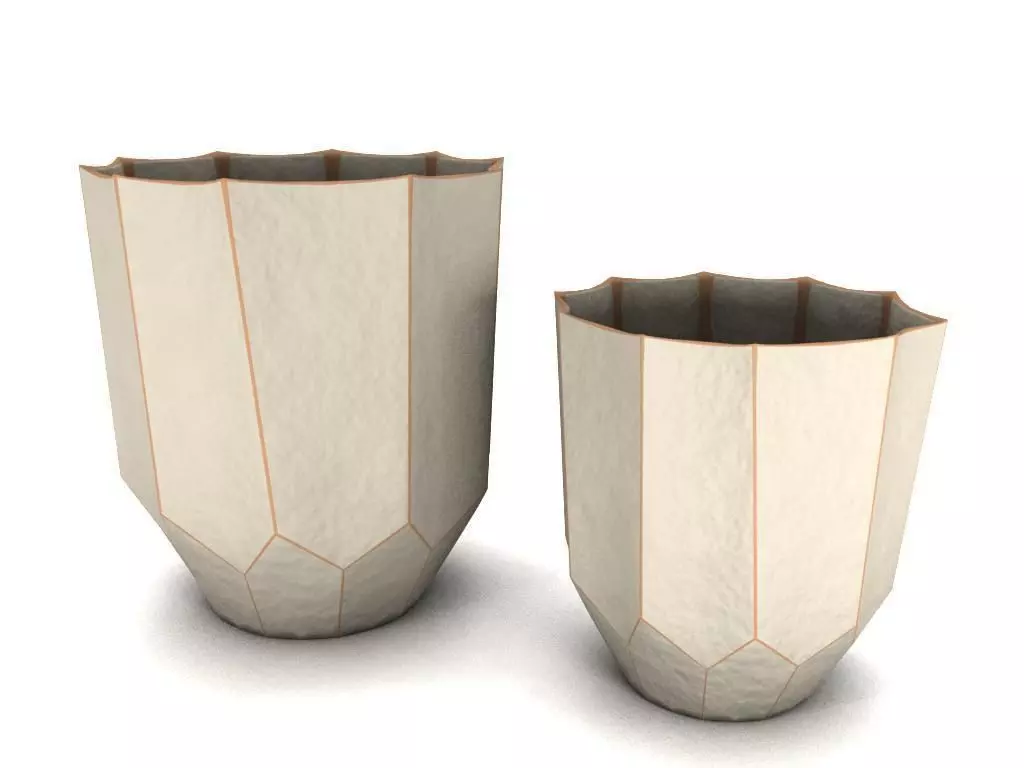 Apex ceramic Vase 3D model_0