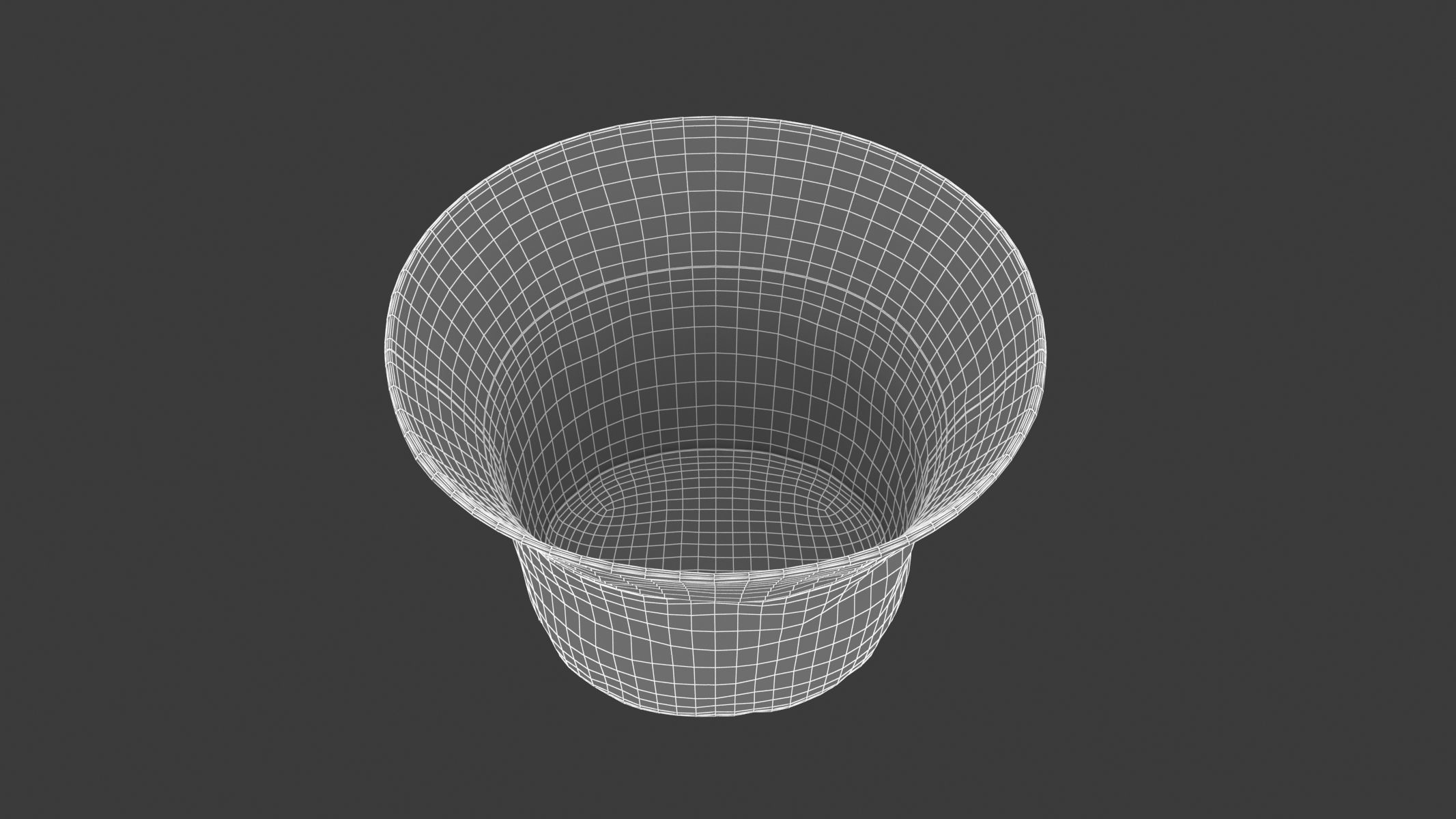Bucket Hat Low-poly 3D model_7