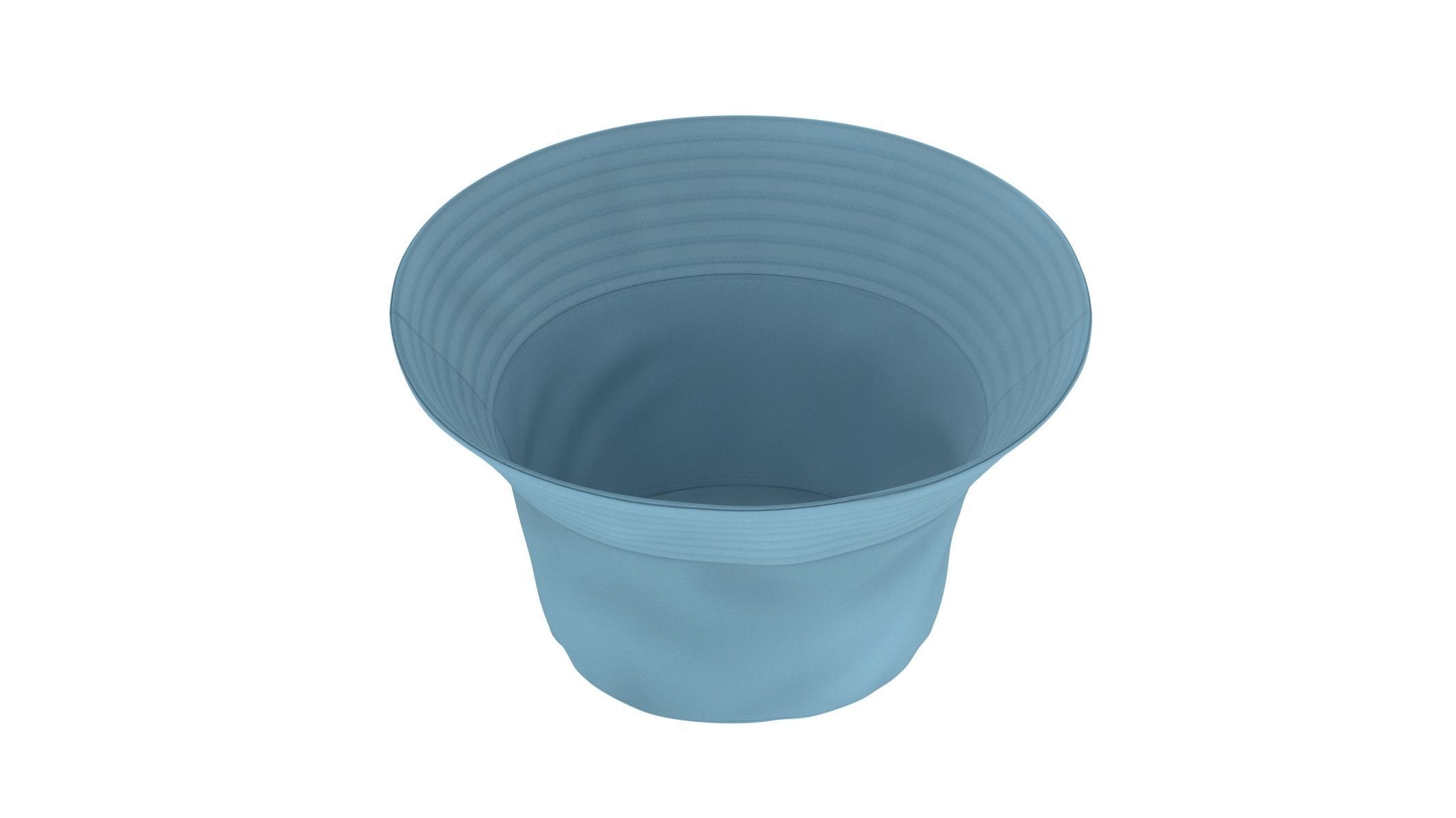 Bucket Hat Low-poly 3D model_2