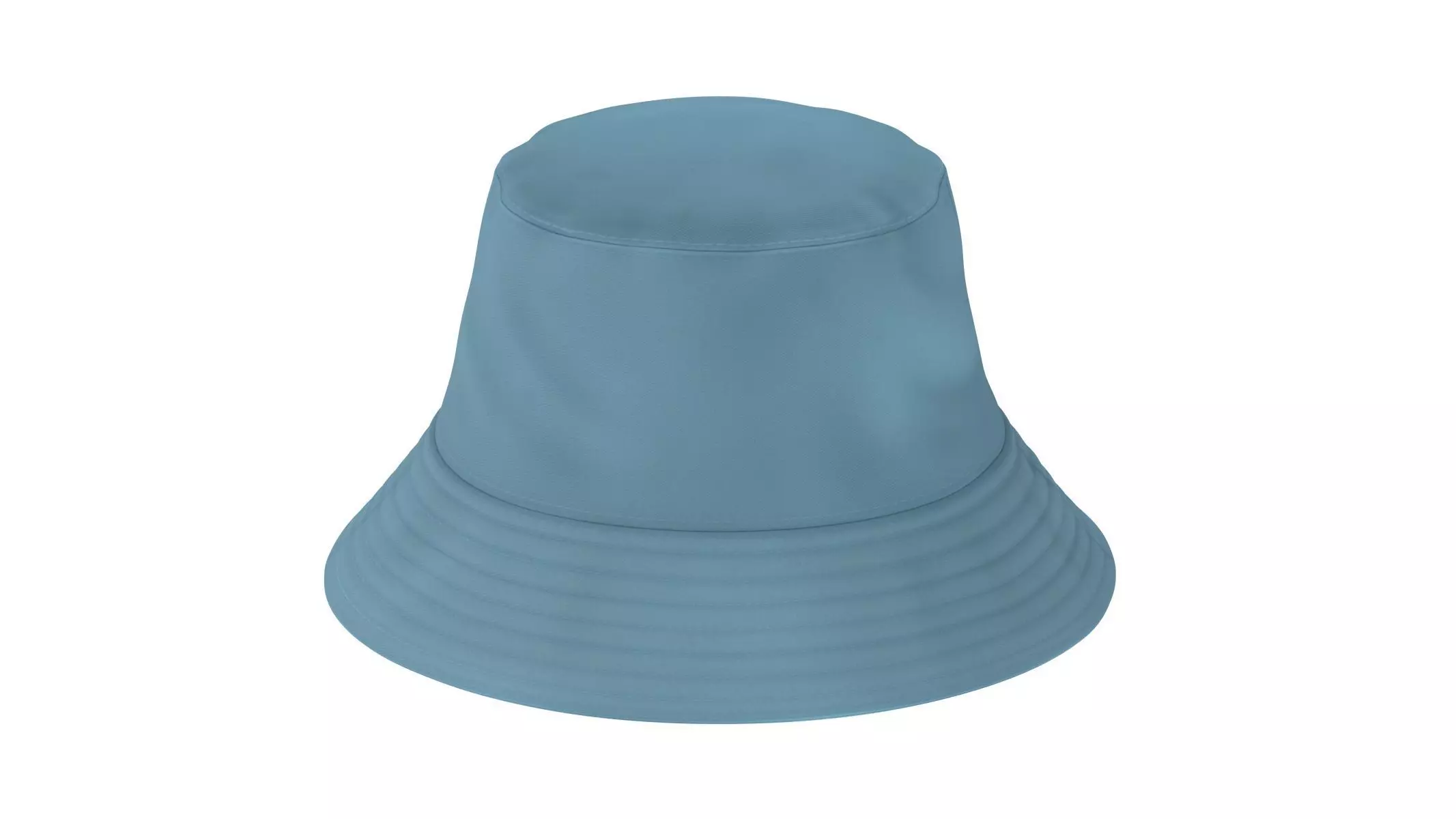 Bucket Hat Low-poly 3D model_0
