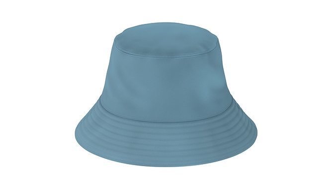 Bucket Hat Low-poly 3D model
