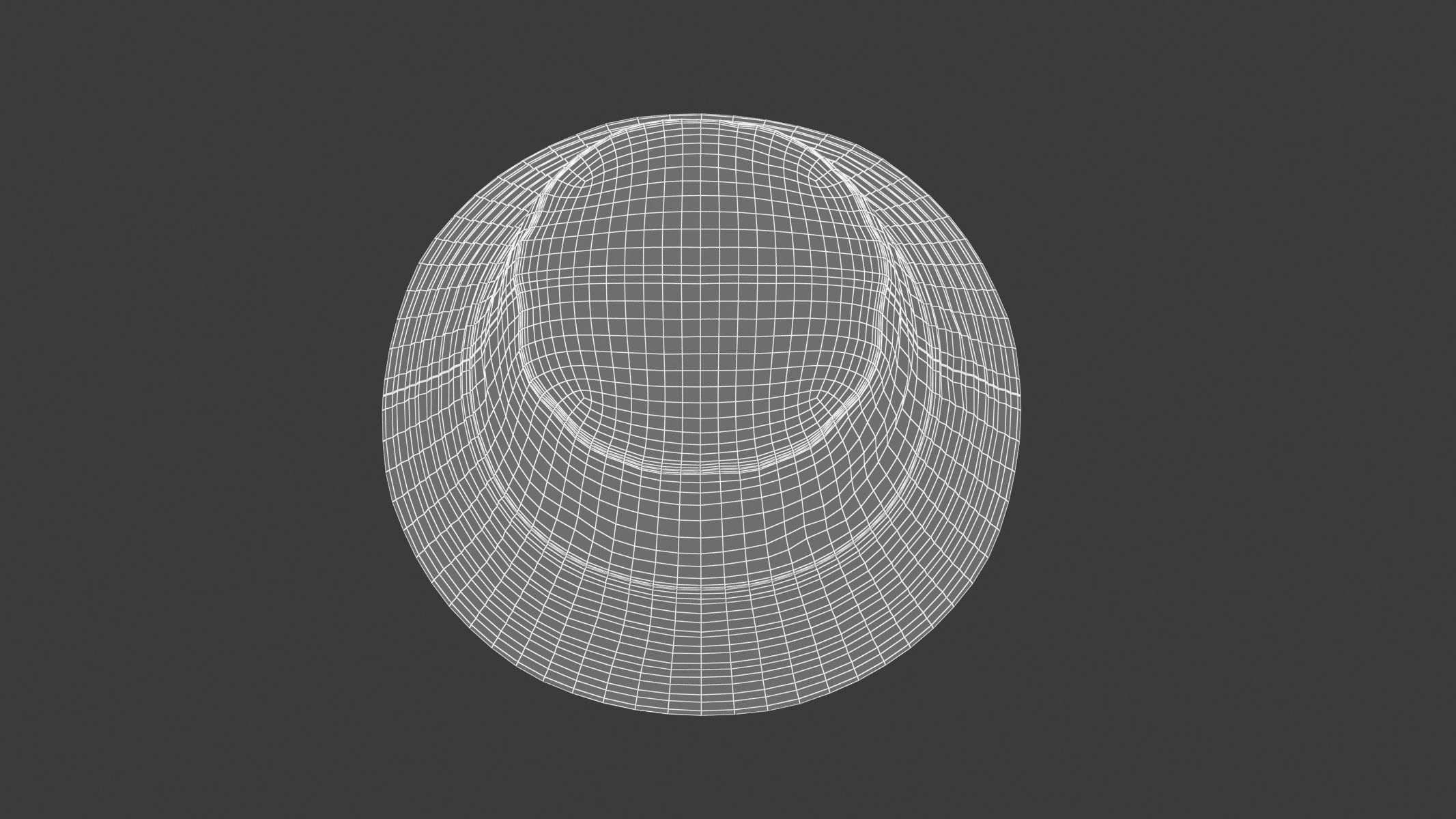 Bucket Hat Low-poly 3D model_8