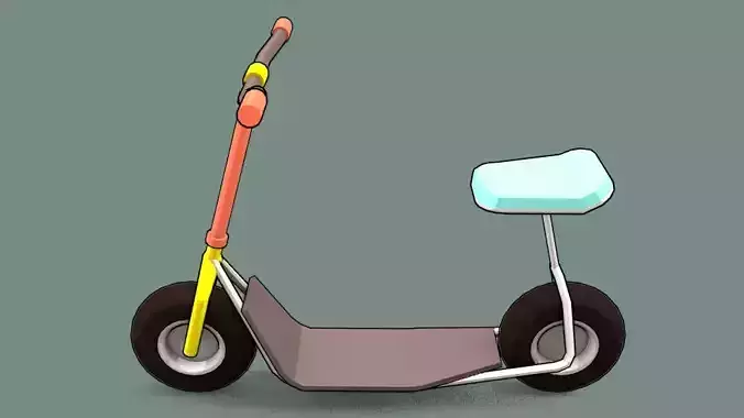 Stylized Cartoon Scooter