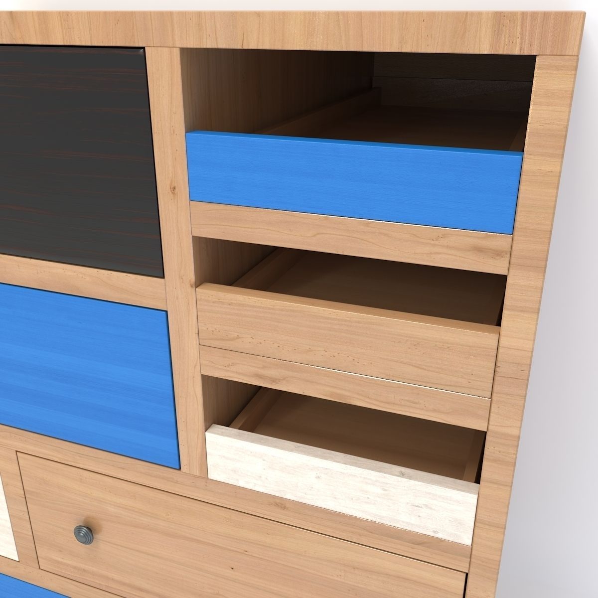 Retro Cupboard 3D model_7