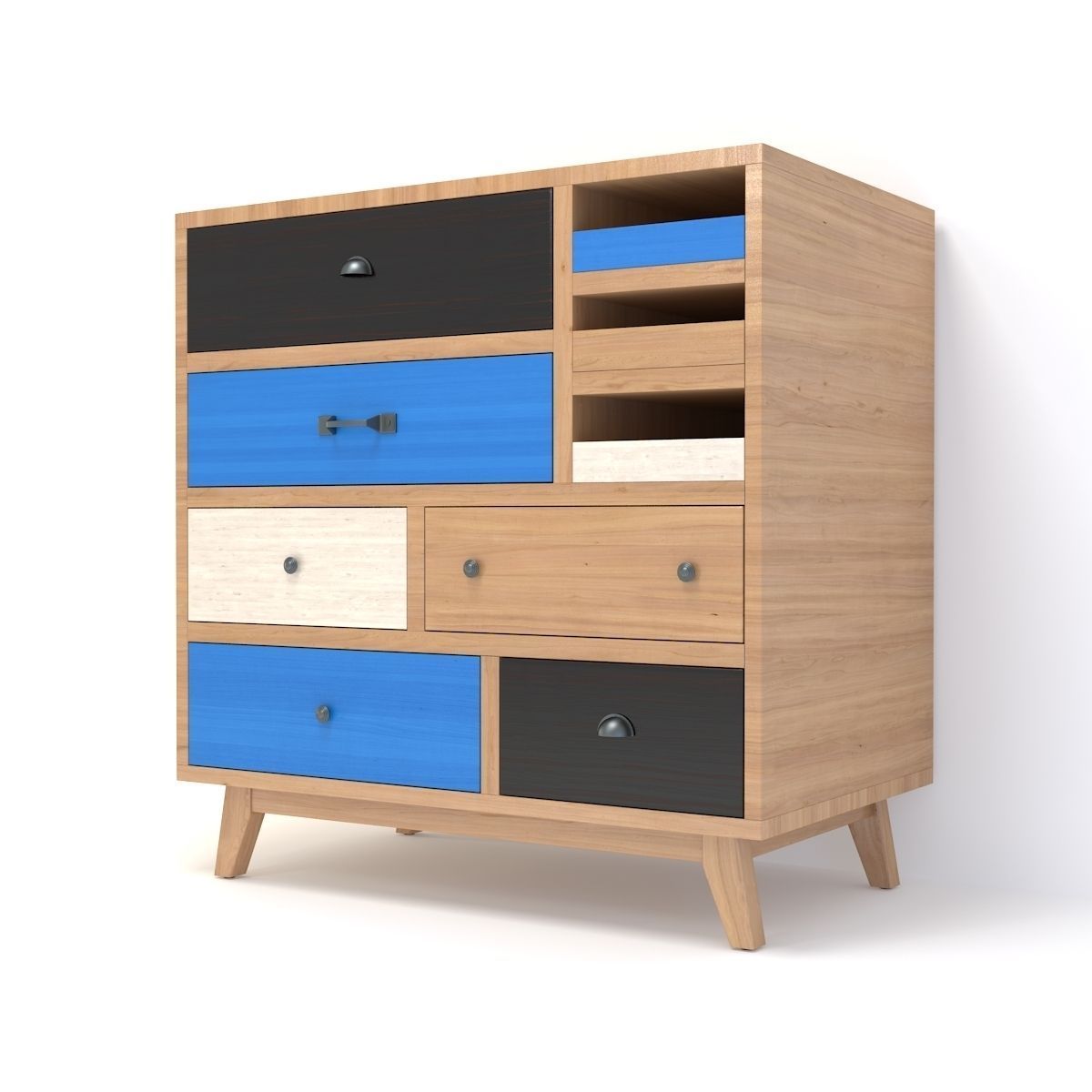 Retro Cupboard 3D model_1