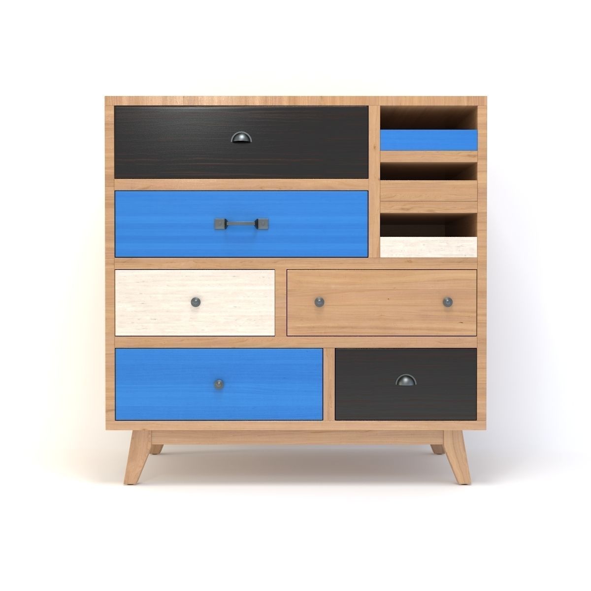 Retro Cupboard 3D model_2