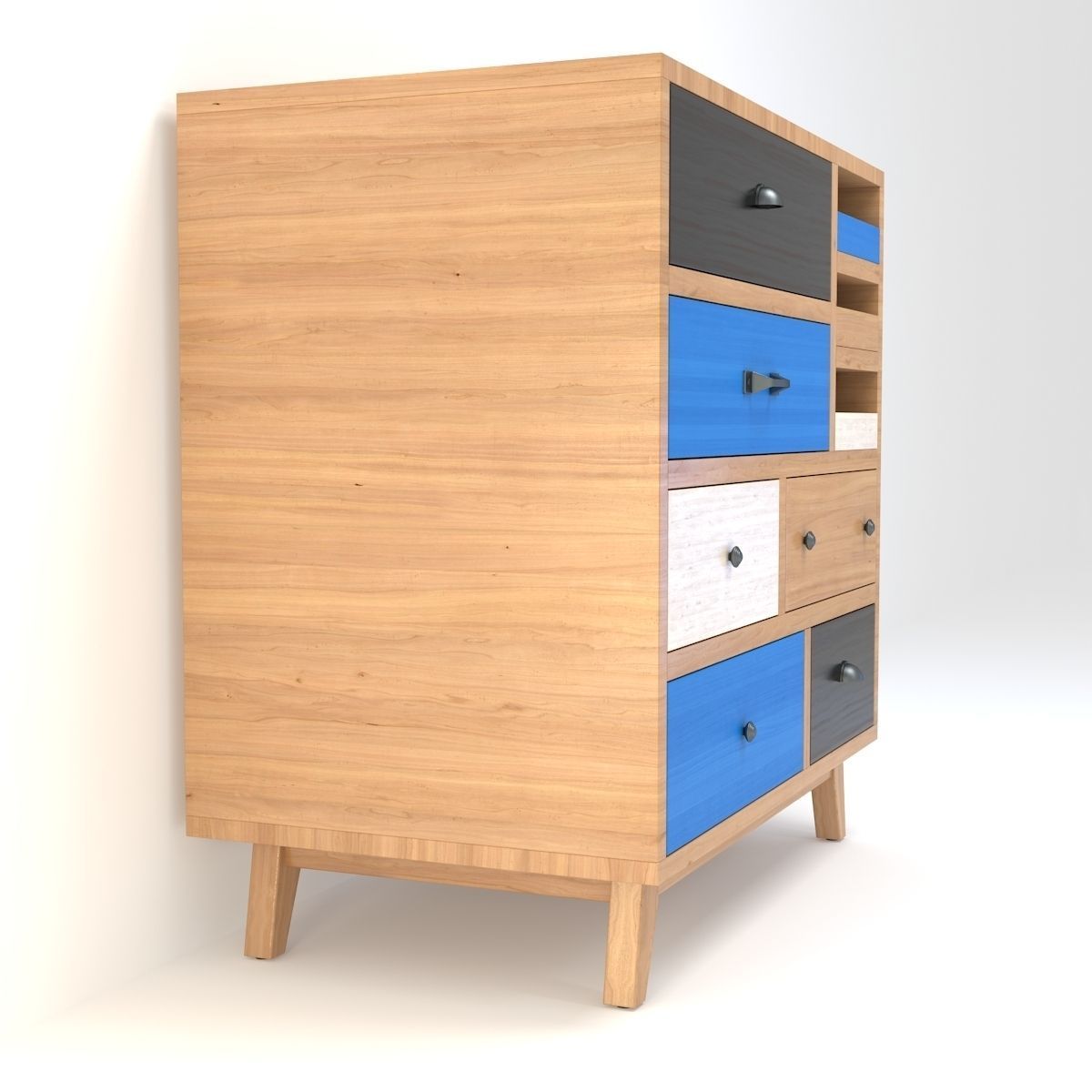 Retro Cupboard 3D model_4