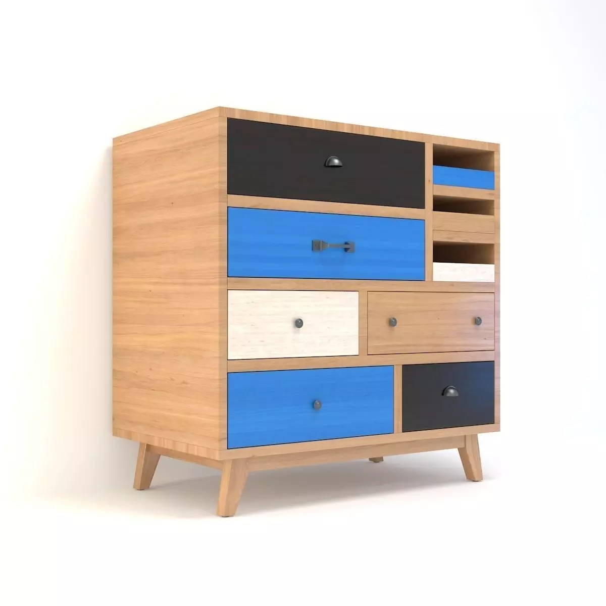 Retro Cupboard 3D model_0