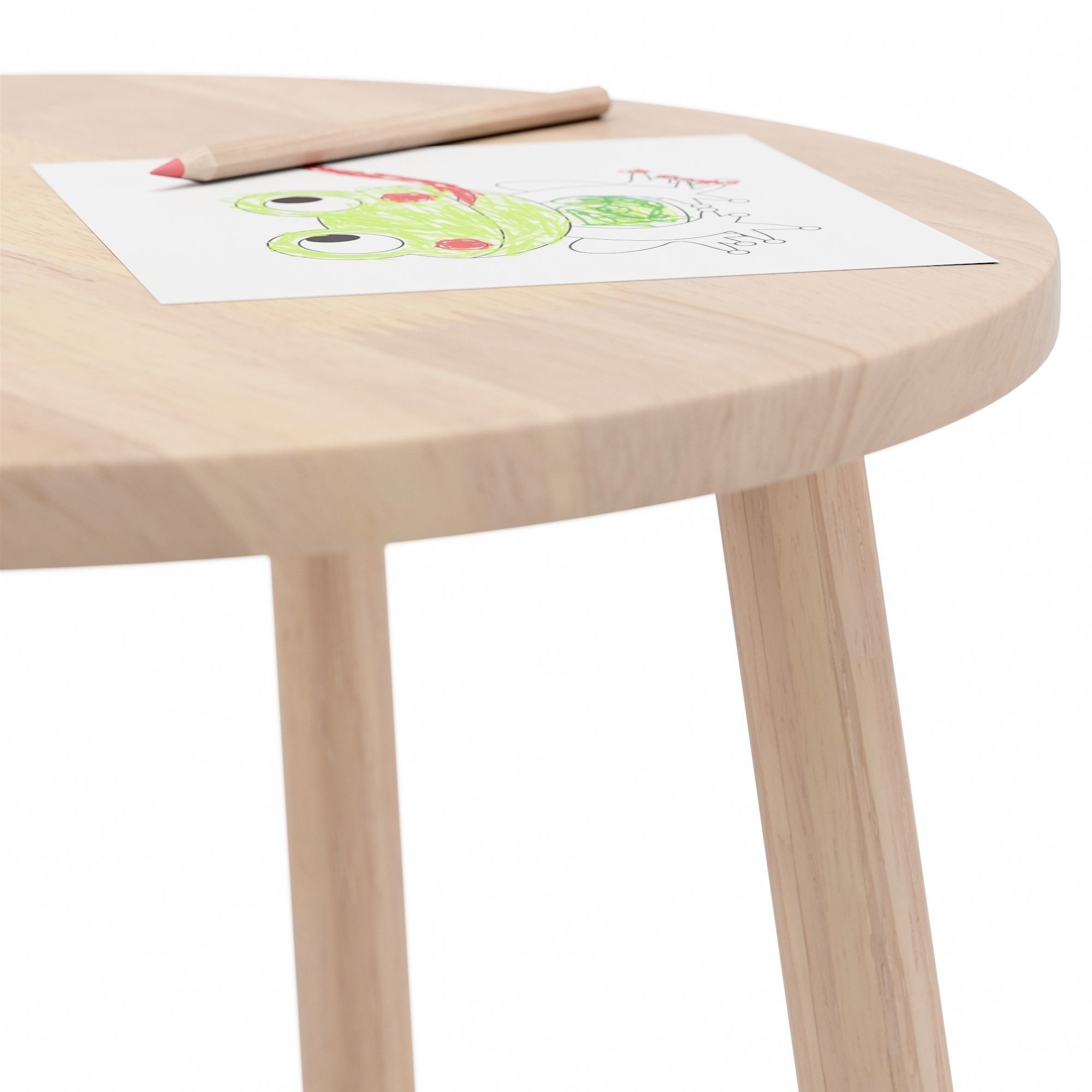 Dilcia Table Low-poly 3D model_1