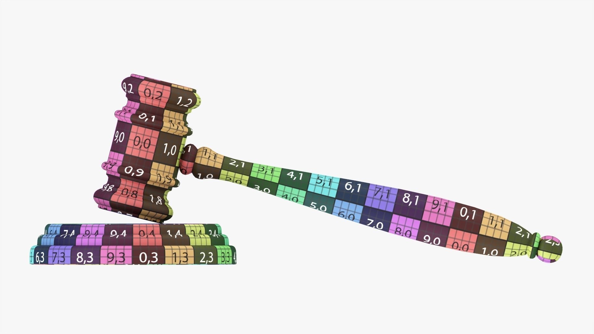 Judges gavel 02 3D model_13