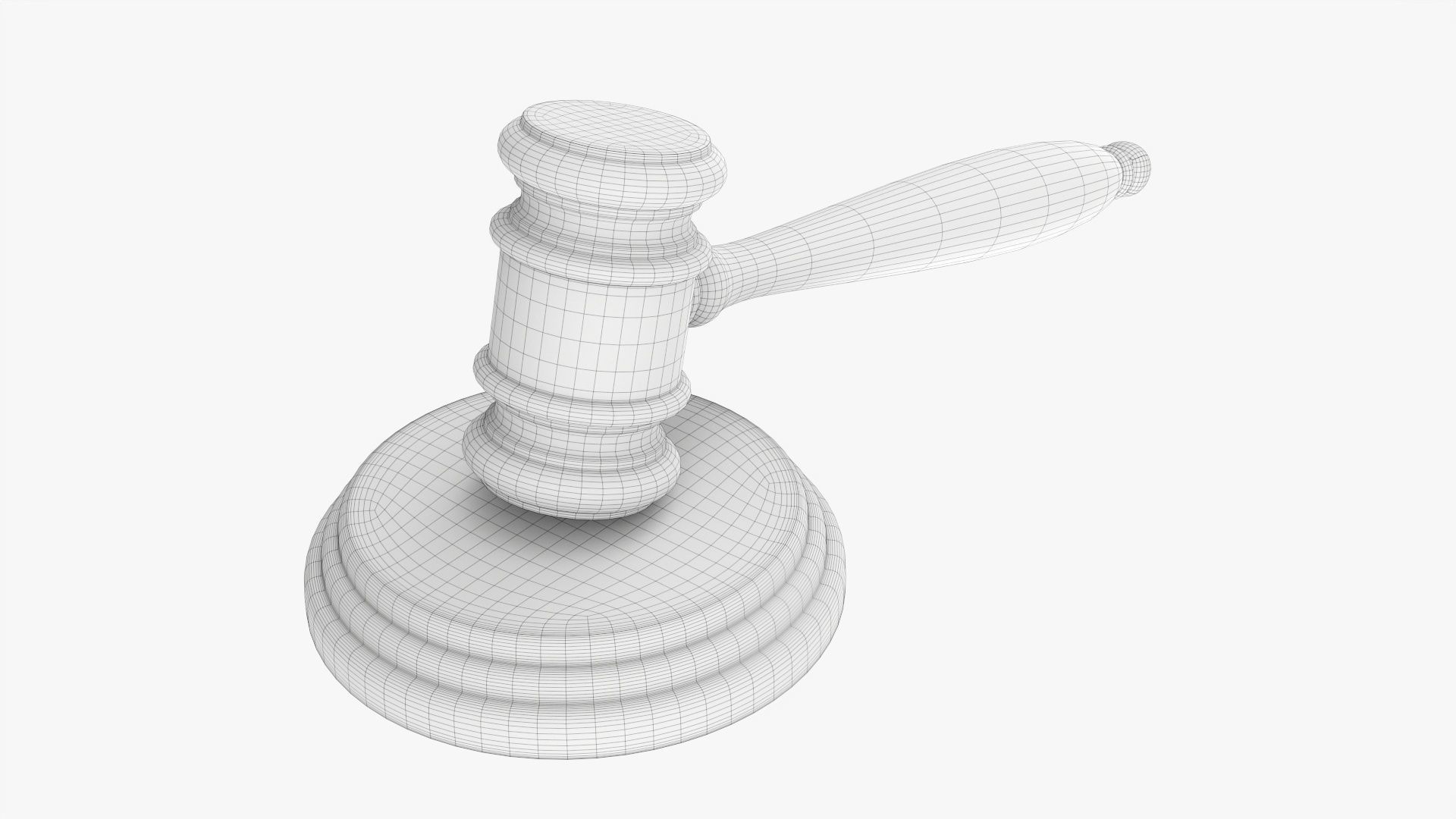 Judges gavel 02 3D model_5