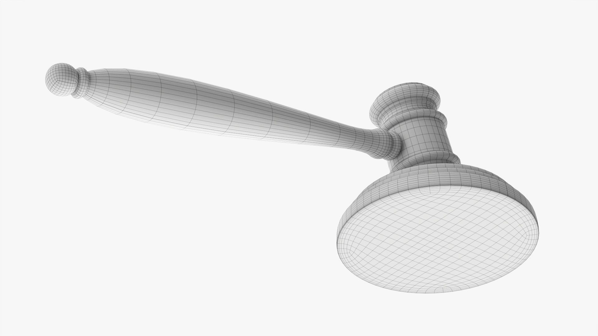 Judges gavel 02 3D model_7