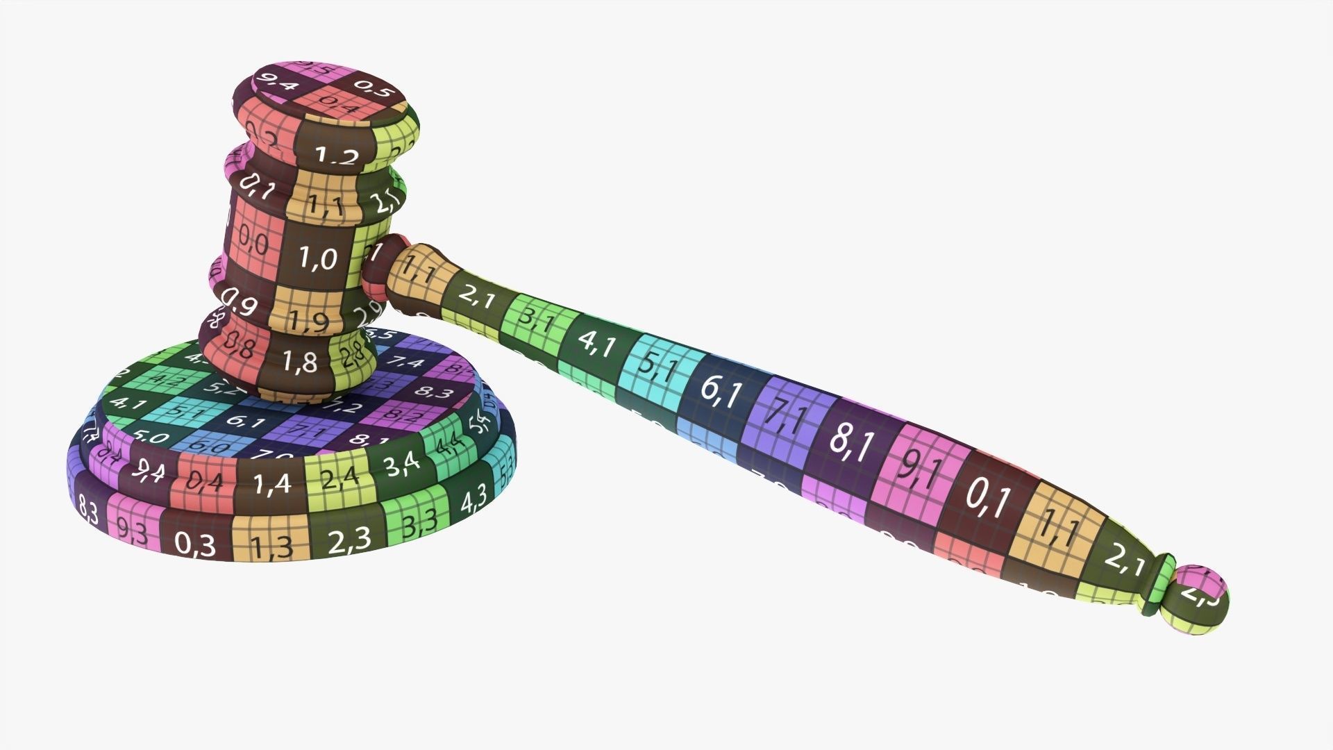 Judges gavel 02 3D model_11