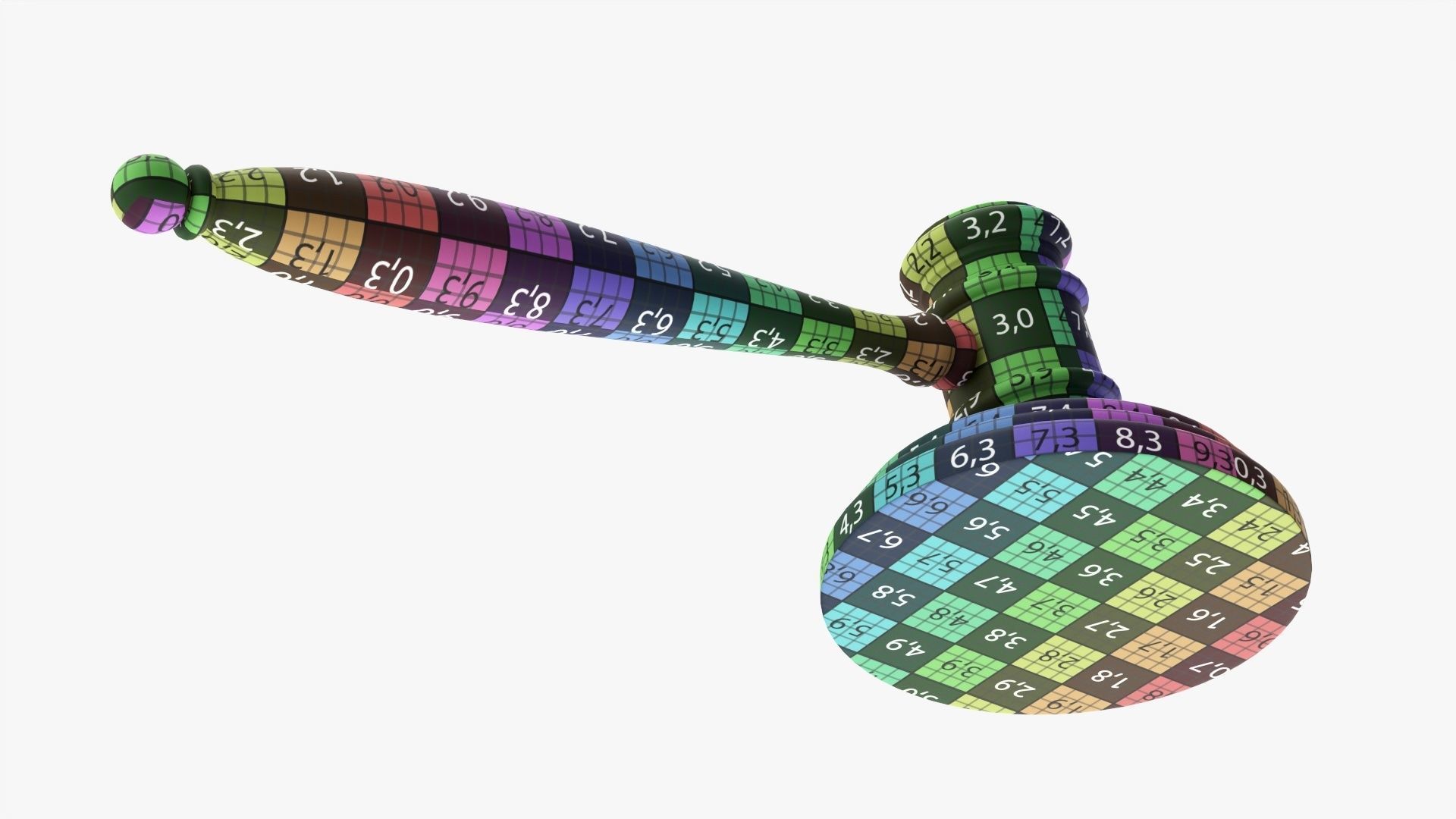 Judges gavel 02 3D model_12