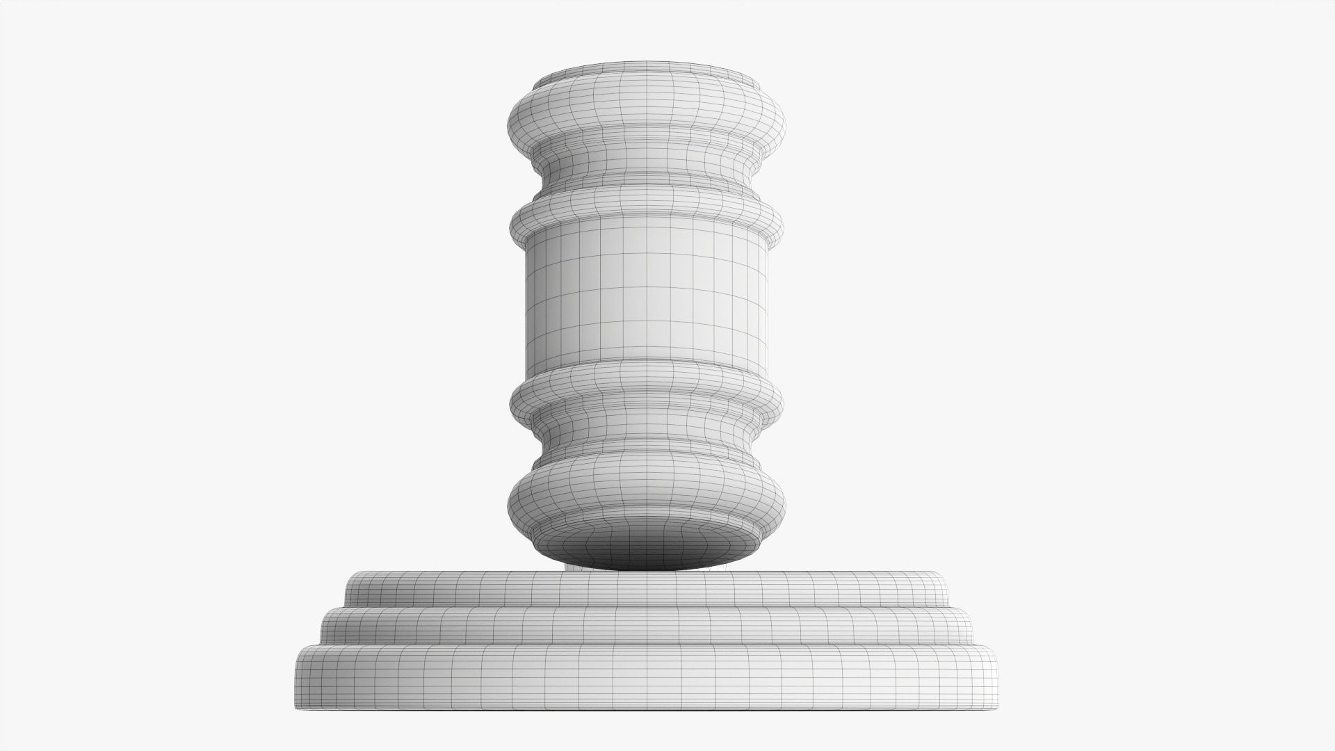 Judges gavel 02 3D model_9