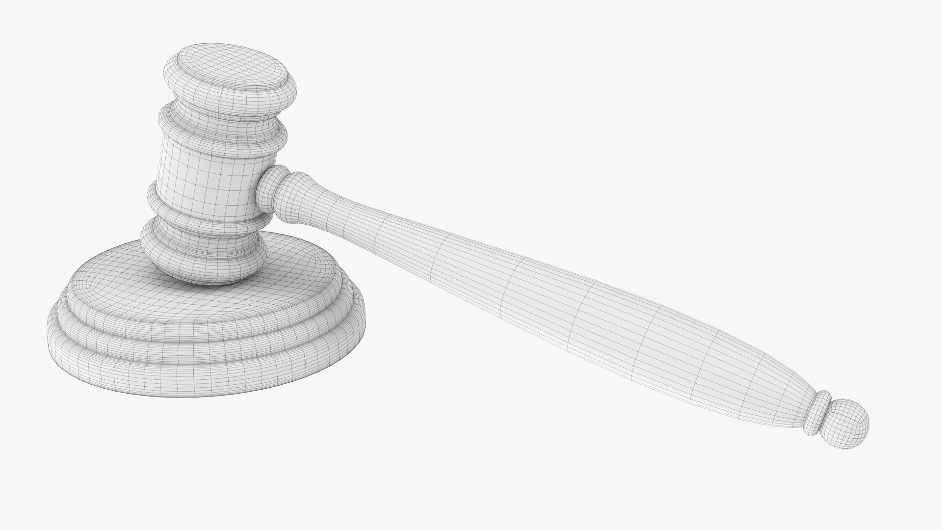 Judges gavel 02 3D model_6