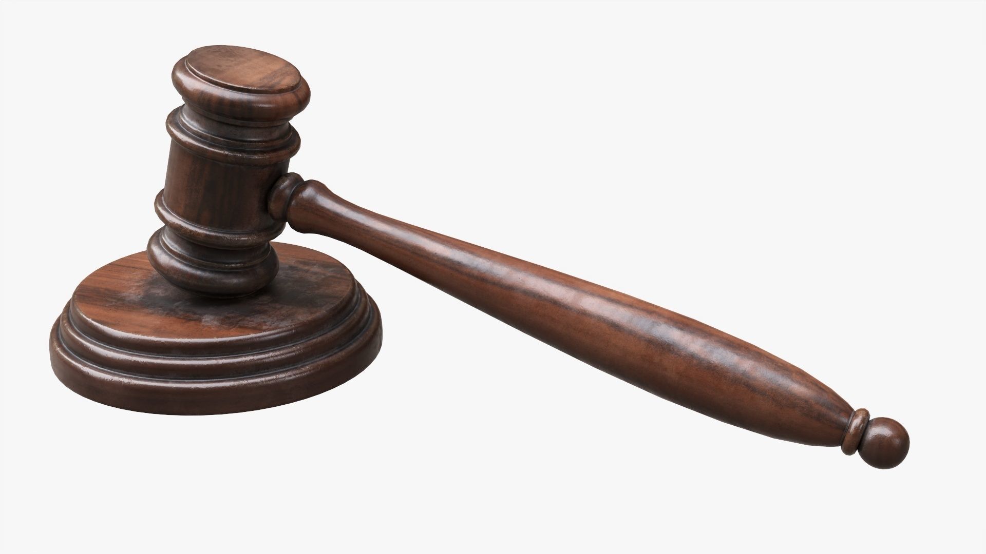 Judges gavel 02 3D model_1