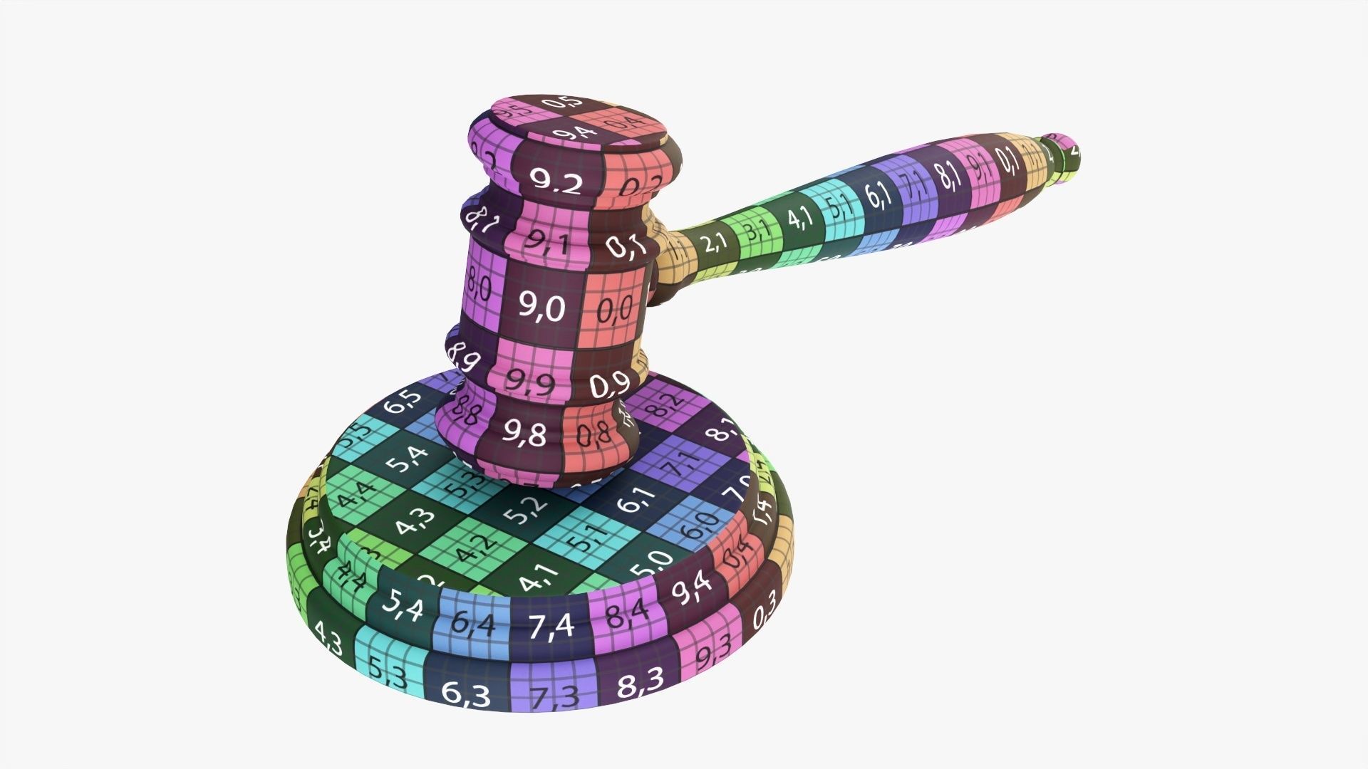 Judges gavel 02 3D model_10