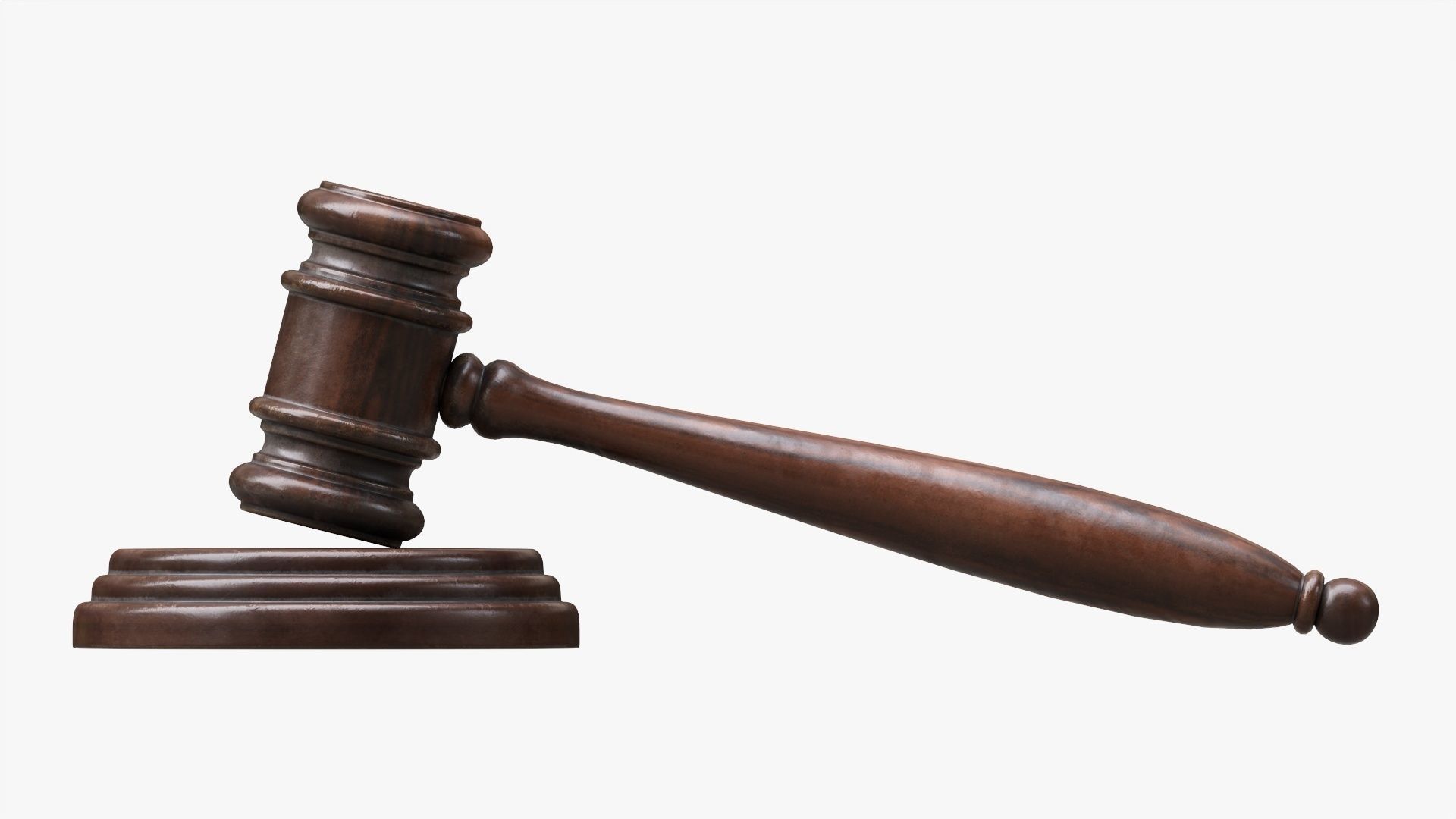 Judges gavel 02 3D model_3