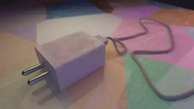 Charger usb on table