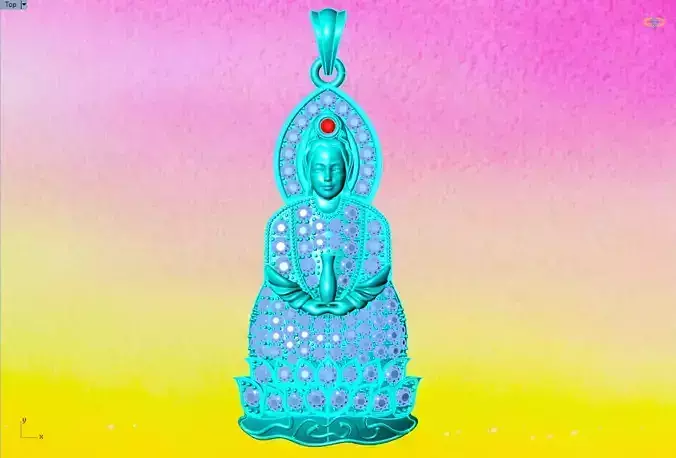 Buddha Guan Yin Pendant