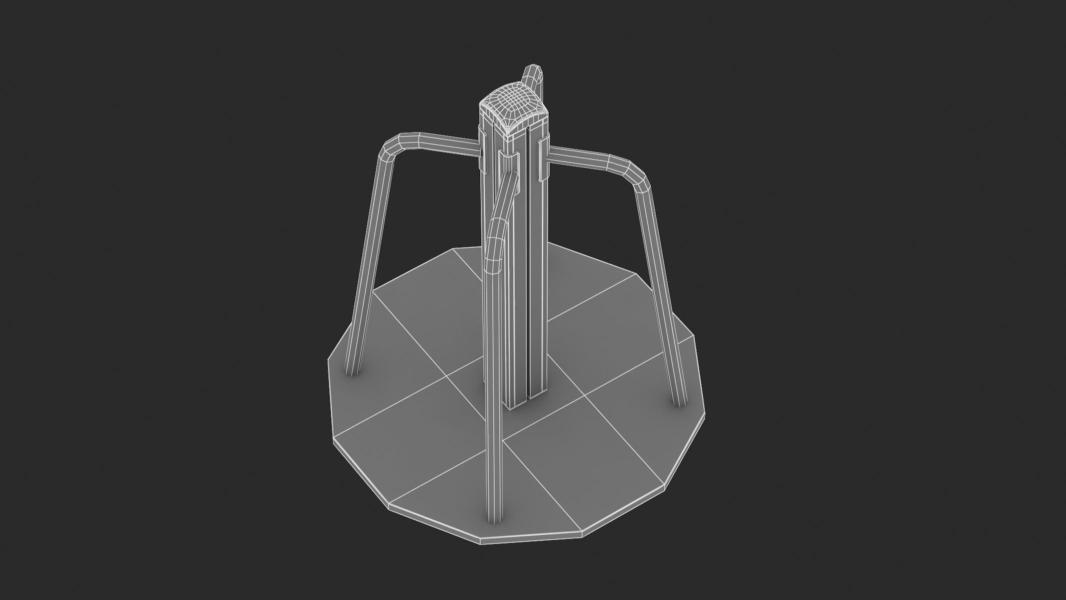 Lappset Carousel 3D model_7